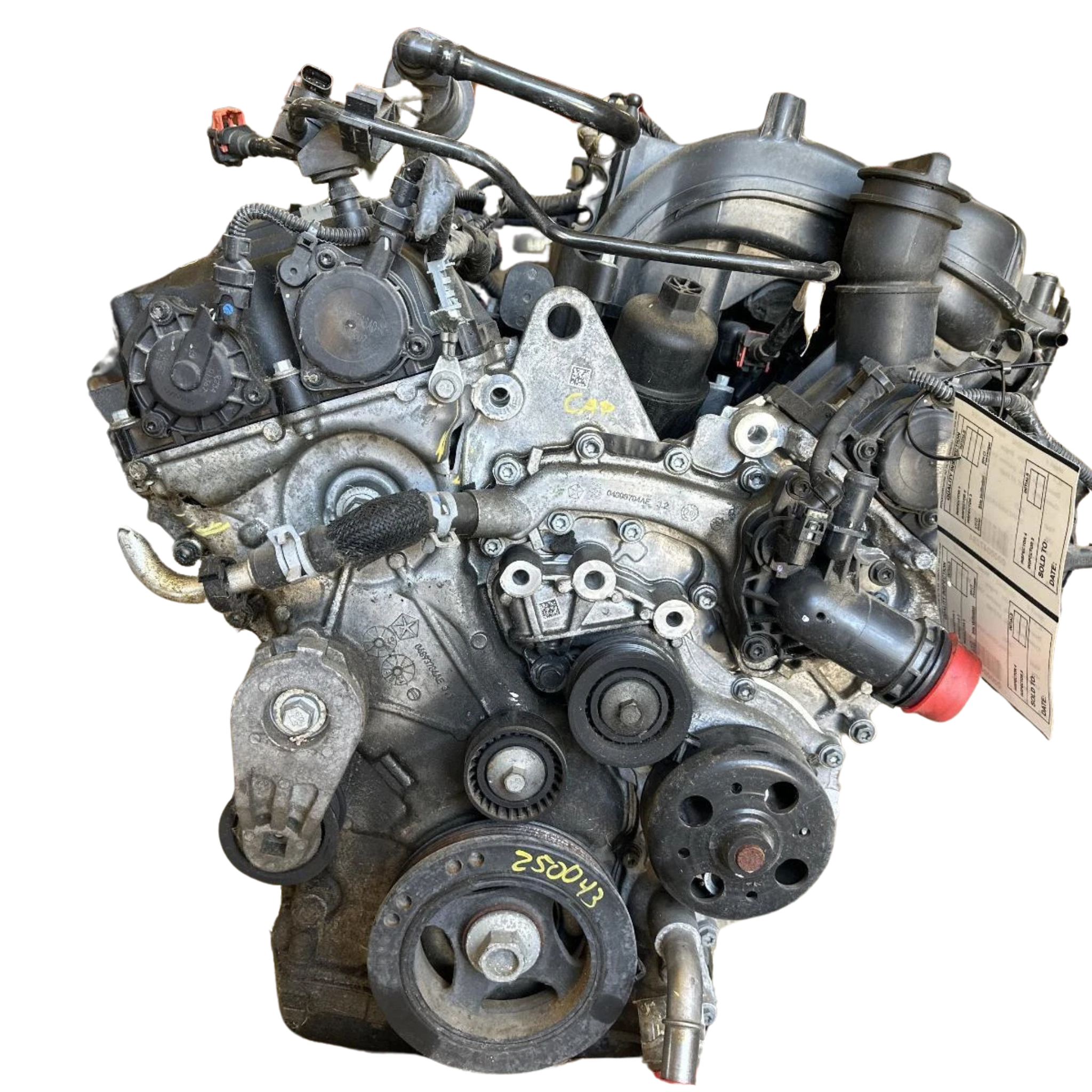 Moteur Chrysler Voyager 3.6L 2020–2024 (opt ERC, 6 cylindres essence, FWD)