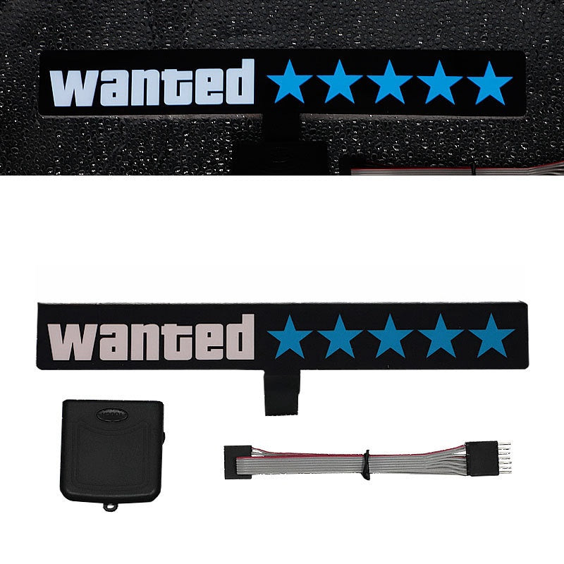 LED Sticker Wanted Five Star 5*****