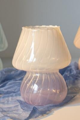 Cute Mushroom Glass Lamp Vase
