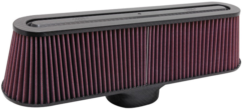 K&amp;N Air Filter with Carbon Fiber Top and Base