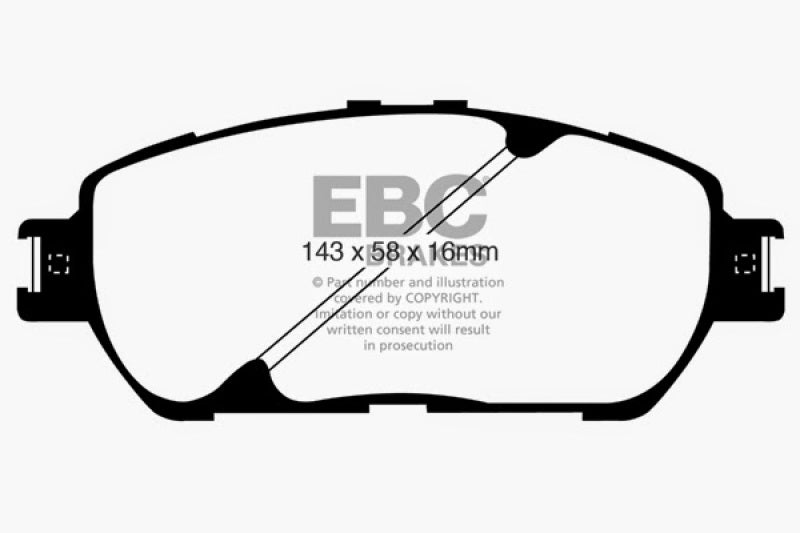 EBC 02-03 Lexus ES300 3.0 Yellowstuff Front Brake Pads