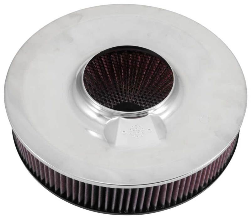 K&amp;N X-Stream Top Assembly 14in OD 5.125in Neck Flange 4.62in H w/Vent
