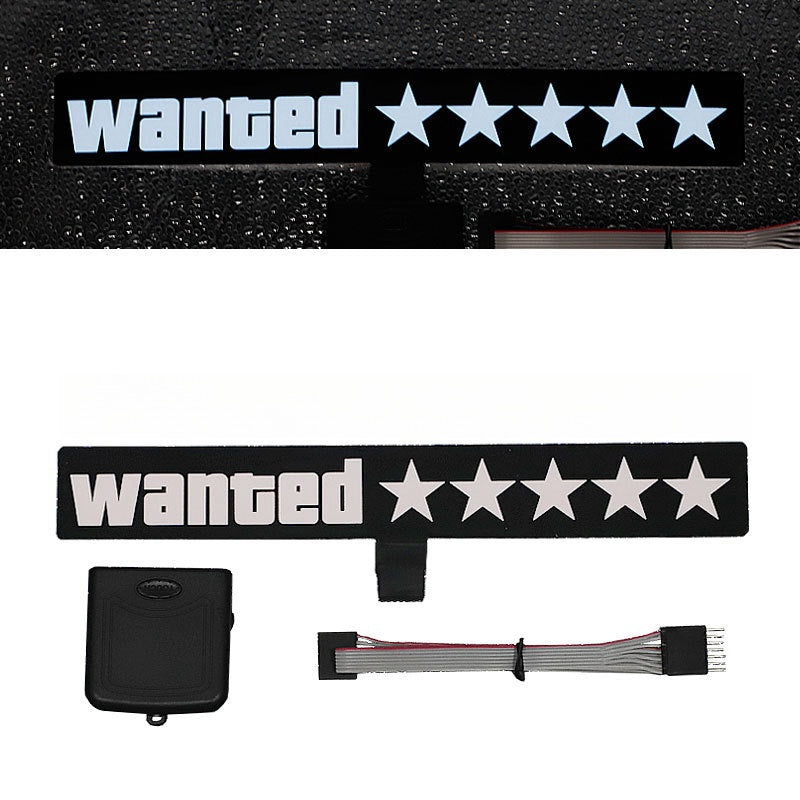 LED Sticker Wanted Five Star 5*****