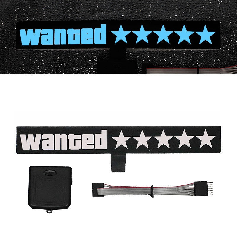 LED Sticker Wanted Five Star 5*****