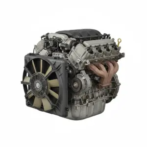 Moteur Cadillac SRX 4.6L (VIN A, 8th digit, opt LH2), belt driven cooling fan Essence 2009 OEM