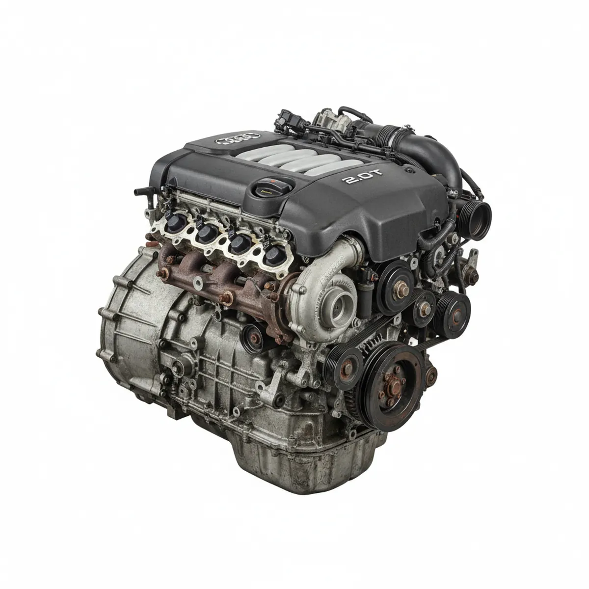 Moteur Audi A4 2.0L (VIN F, 5th digit, turbo), (engine ID BPG or BWT), AT, CVT Essence 2005 OEM