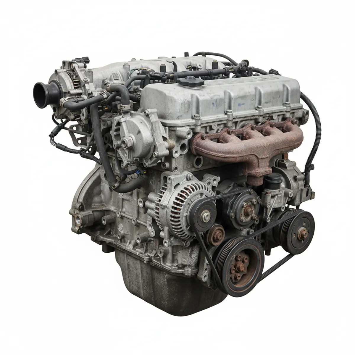 Moteur Nissan Truck 4 cylinder (KA24E, VIN S, 4th digit), California, 4x4 Essence 1994 OEM