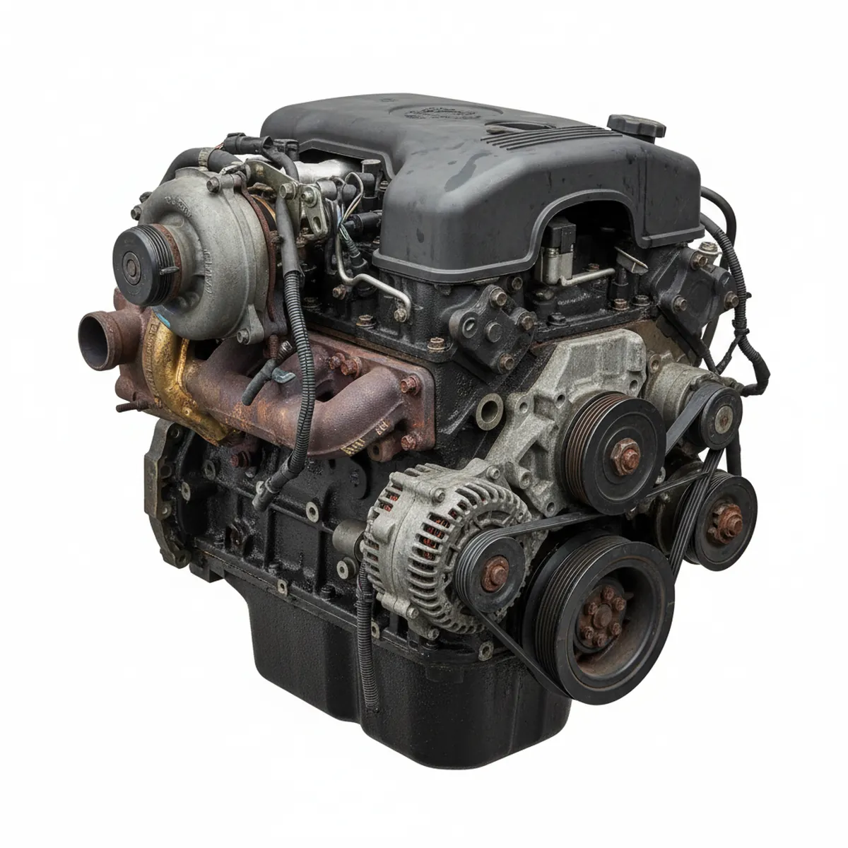 Moteur Chevrolet Truck-Silverado 3500 6.6L turbo diesel (VIN 1, 8th digit), Federal, opt NF4 Diesel 2003 OEM