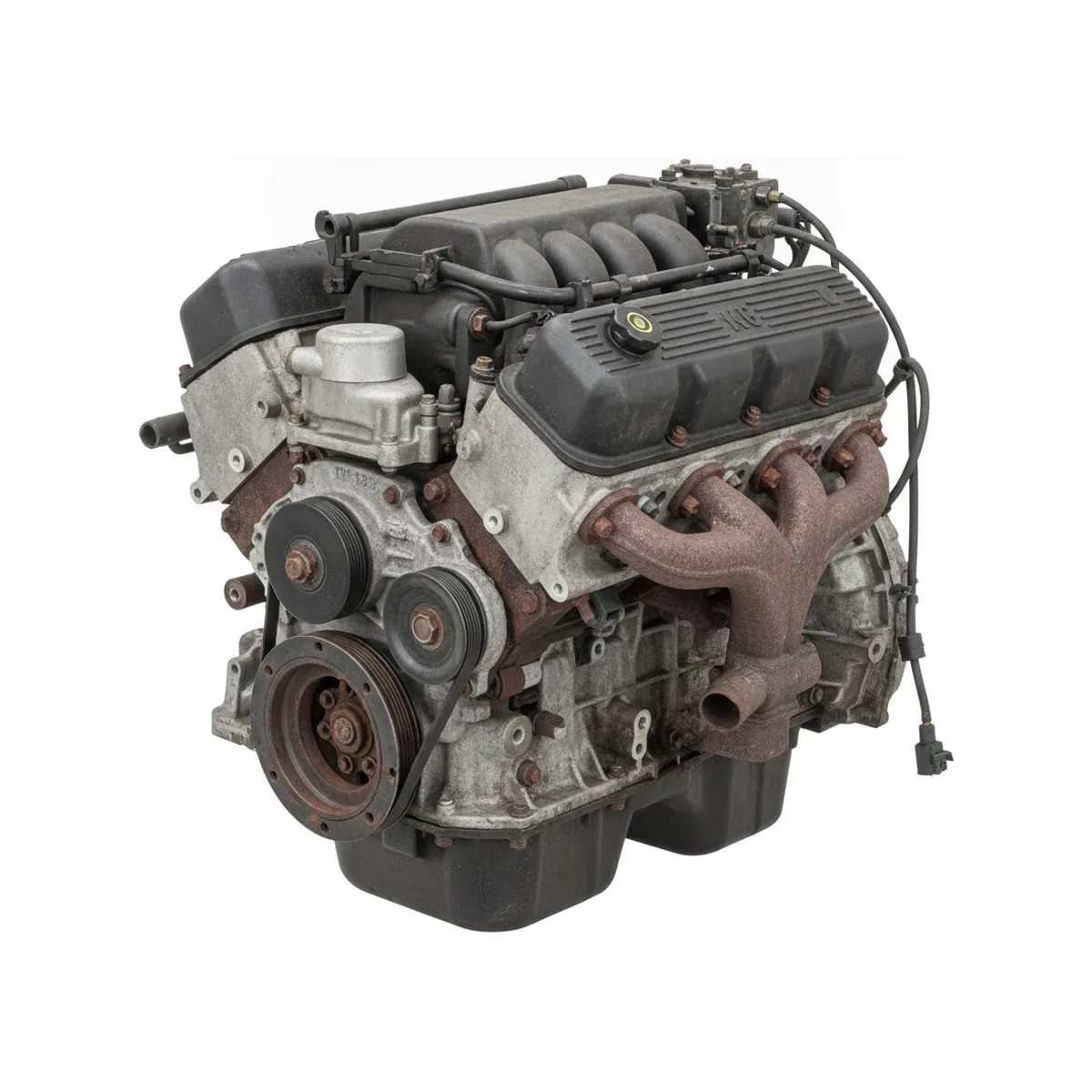 Moteur Chevrolet TruckSilverado 3500 classic style (creased door skin), 6.0L (VIN U, 8th digit, opt LQ4), CNG Essence 2007 OEM