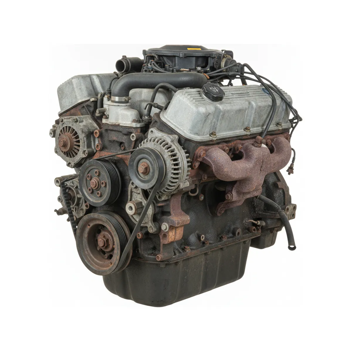 Moteur Ford Bronco 4.9L (VIN Y, 8th digit), thru 2/2/91 (AIR in head), E4OD transmission Essence 1991 OEM