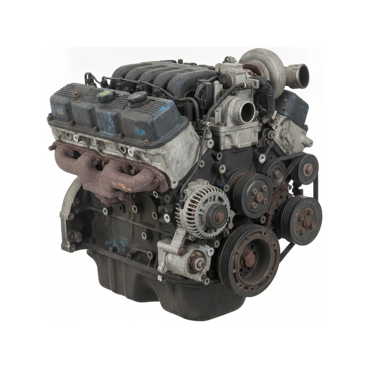 Moteur Ford TruckF450 Super Duty 6.0L (VIN P, 8th digit, diesel), Federal emissions, ID DG-042-AB thru AD (AT) Diesel 2003 OEM