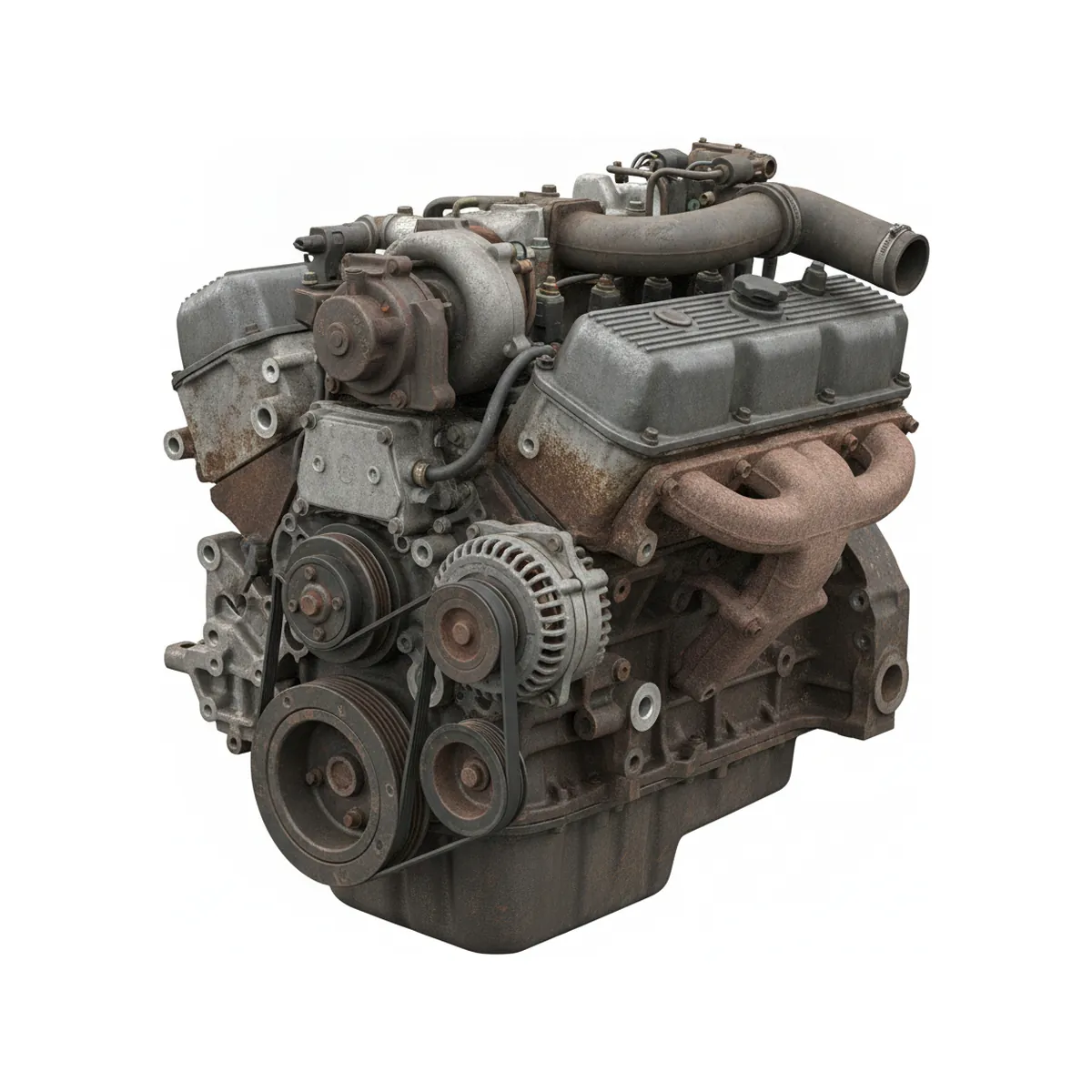 Moteur Ford TruckF550 Super Duty 7.3L (VIN F, 8th digit, diesel), Federal emissions, from 12/7/98, exhaust pressure valve Diesel 1999 OEM